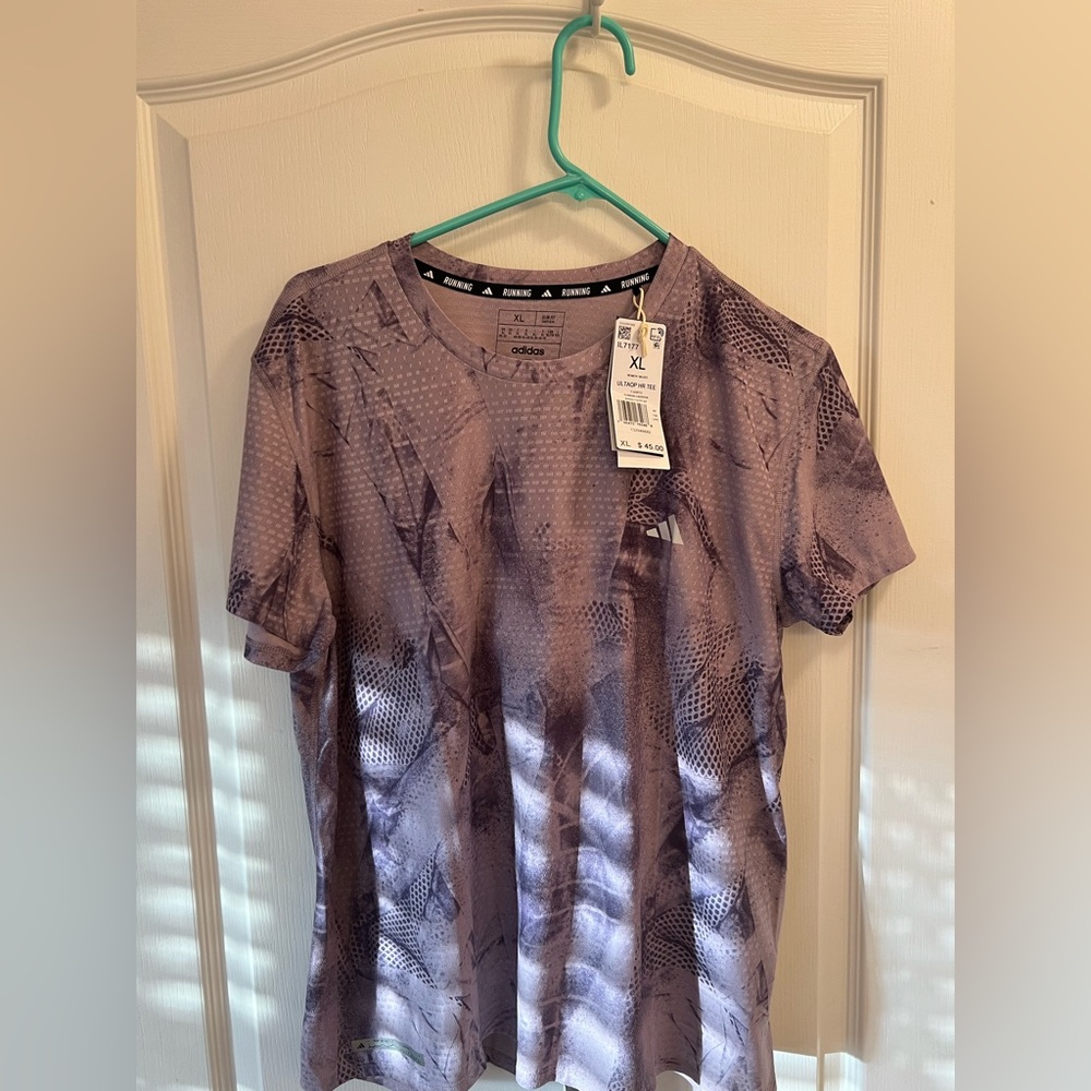 Purple adidas shirt